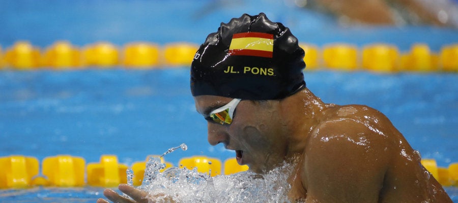 Pons alcanza la final de 400 metros estilos y bate el récord de España Pons alcanza la final de 400 metros estilos y bate el récord de España
