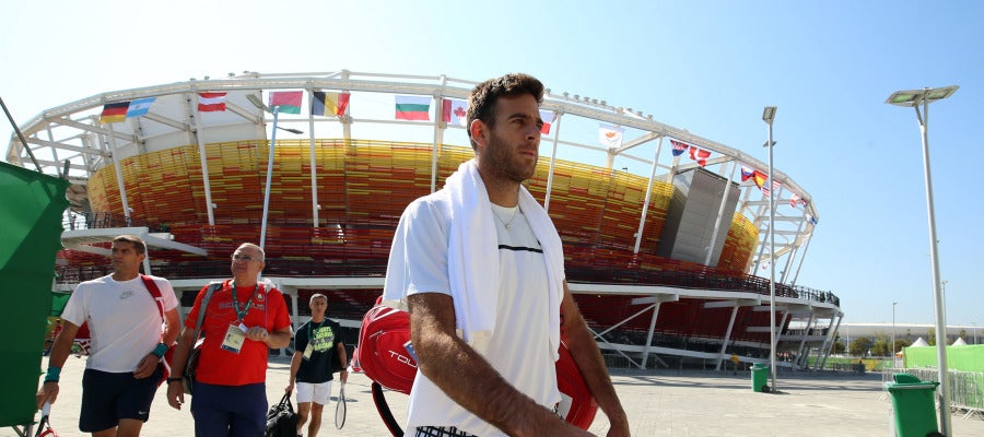 Del Potro, en centro de tenis de Río de Janeiro Del Potro, en centro de tenis de Río de Janeiro