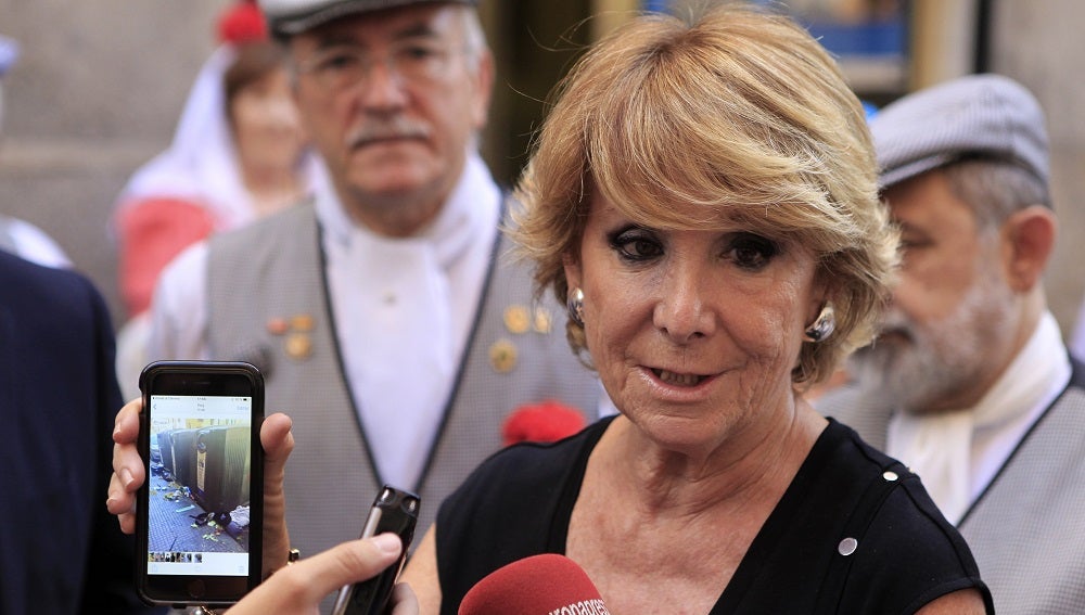 La presidenta y portavoz del grupo municipal del PP en el Ayuntamiento de Madrid, Esperanza Aguirre