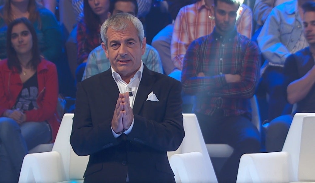 Carlos Sobera: "Daba un poco de pena ver las butacas vacías con cinta aislante cruzadas" Carlos Sobera: "Daba un poco de pena ver las butacas vacías con cinta aislante cruzadas"