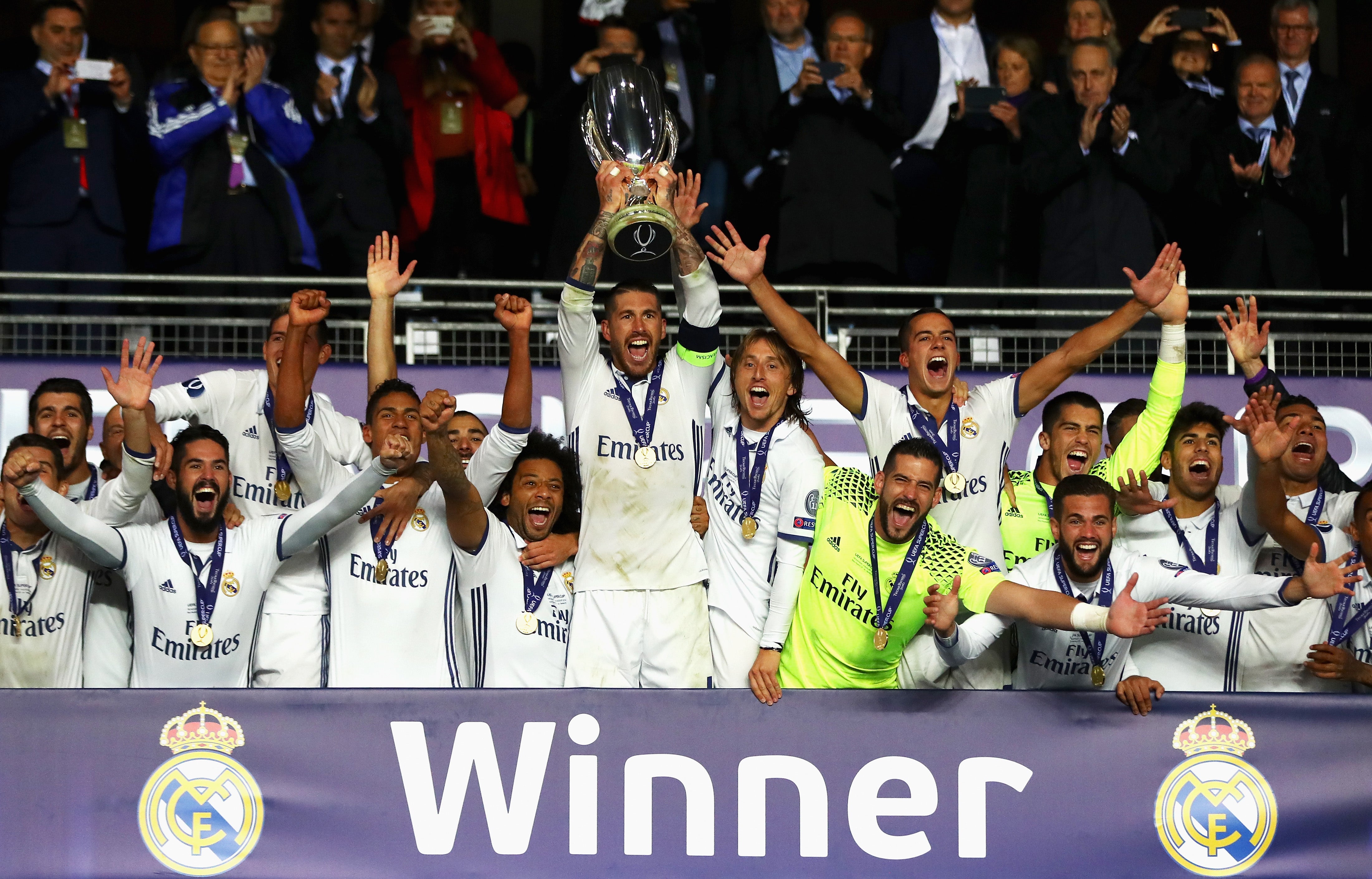 El Real Madrid conquista la Supercopa de Europa tras vencer al Sevilla en la prórroga El Real Madrid conquista la Supercopa de Europa tras vencer al Sevilla en la prórroga