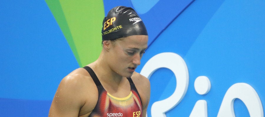 Mireia Belmonte, tras competir en 200 estilos Mireia Belmonte, tras competir en 200 estilos