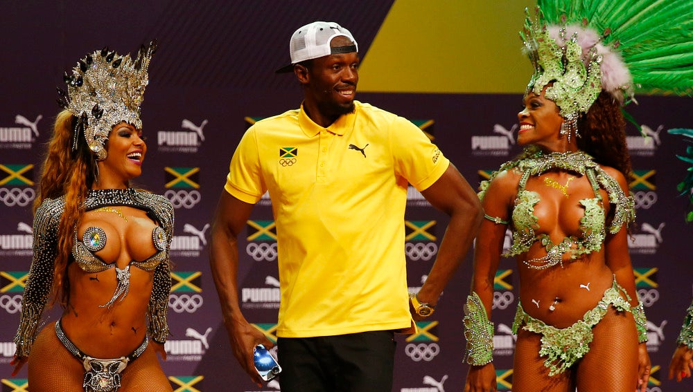 Usain Bolt, en un acto publicitario en Río de Janeiro