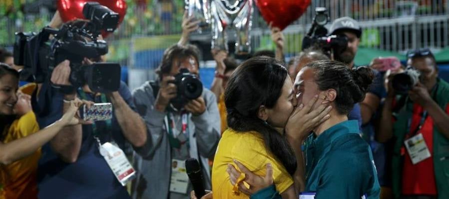 La jugadora de Rugby, Isadora Cerullo con su novia La jugadora de Rugby, Isadora Cerullo con su novia