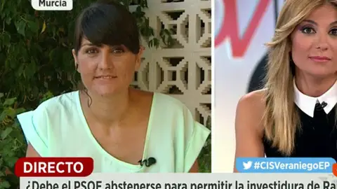 La diputada socialista por Murcia en el Congreso, María González La diputada socialista por Murcia en el Congreso, María González