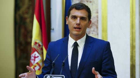 Albert Rivera en rueda de prensa