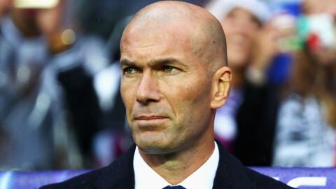 Zinedine Zidane, durante un partido con el Real Madrid