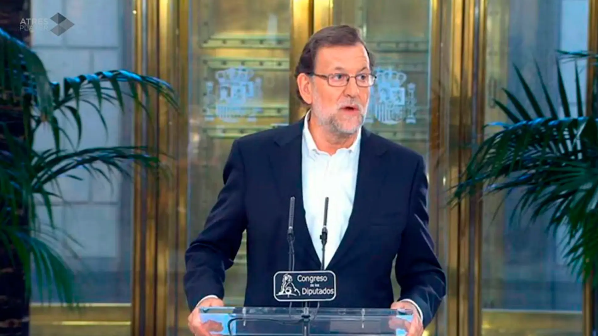Mariano Rajoy durante una rueda de prensa tras su reunión con Rivera