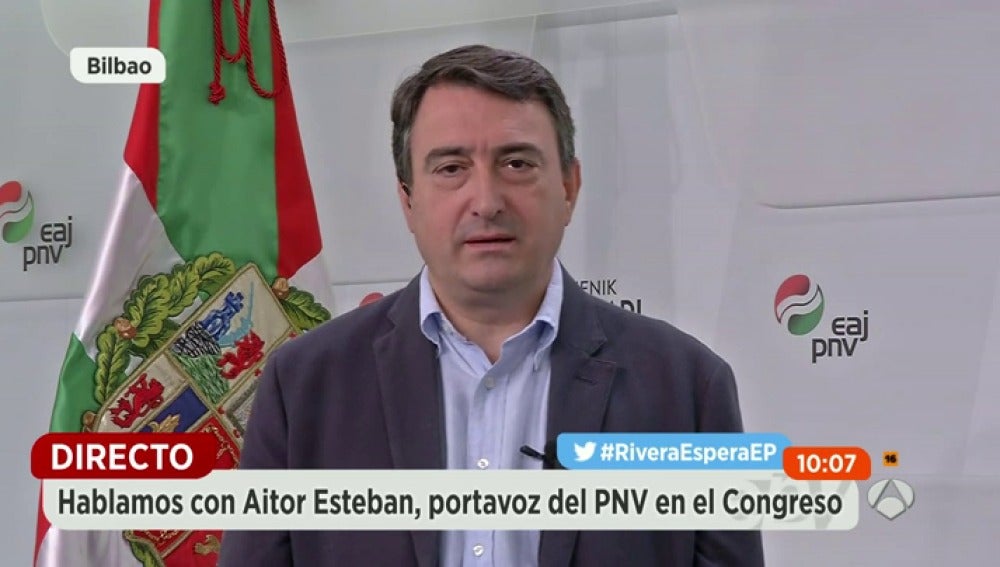 Aitor Esteban, portavoz del PNV en el Congreso 
