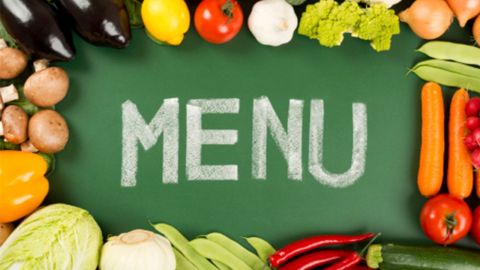 El men&uacute; de una dieta vegana