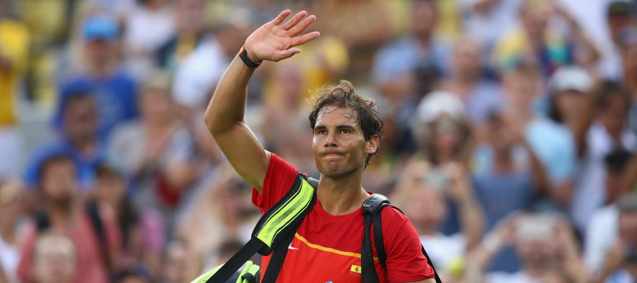 Rafa Nadal y Garbiñe Muguruza, se retiran del dobles mixto Rafa Nadal y Garbiñe Muguruza, se retiran del dobles mixto