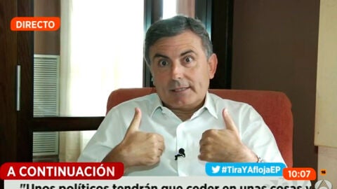 El diputado del PSOE, Pedro Saura, en Espejo P&uacute;blico