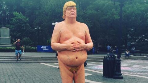 Estatua de Donald Trump en Manhattan
