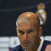 Zinedine Zidane en rueda de prensa