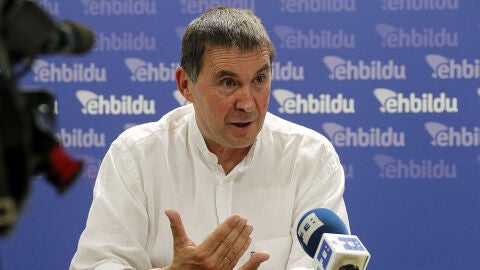 Arnaldo Otegi durante una entrevista a EFE