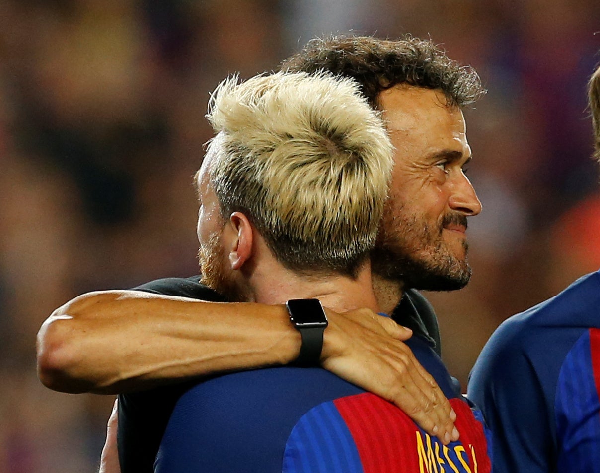 Luis Enrique: "Hemos hecho un partido casi perfecto" Luis Enrique: "Hemos hecho un partido casi perfecto"
