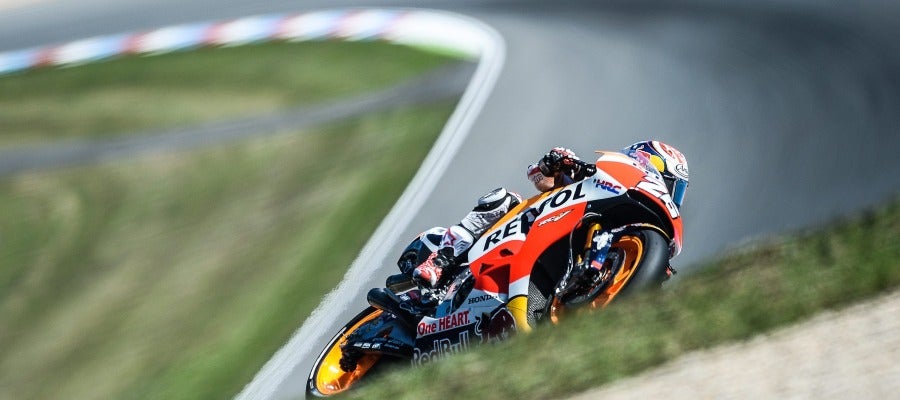 Marc Márquez, durante el GP de Brno Marc Márquez, durante el GP de Brno