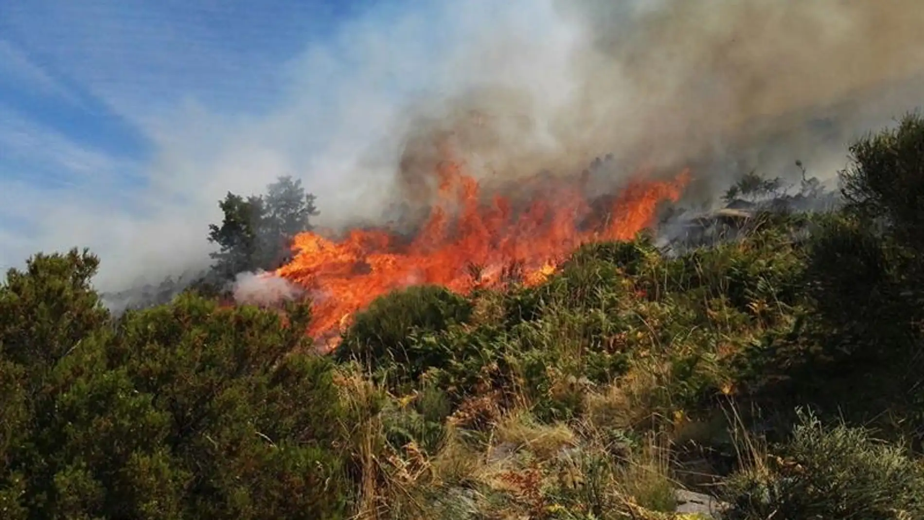 Incendio en el Valle del Jerte