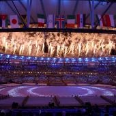 Los fuegos artificiales, protagonistas en la ceremonia de clausura de los Juegos Olímpicos