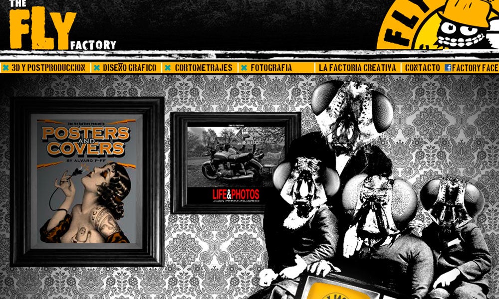 'The Fly Factory', portadas y cartelería de discos al máximo nivel 'The Fly Factory', portadas y cartelería de discos al máximo nivel