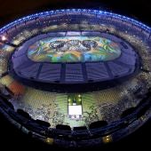 El estadio de Maracaná, durante la ceremonia de clausura