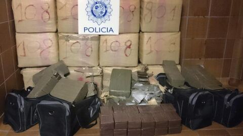 Detienen a 22 personas y se ha incautado de 840 kilos de hach&iacute;s