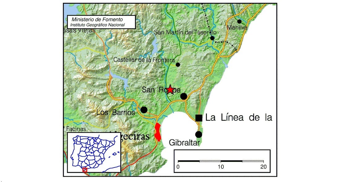 Se registra un terremoto de 3,5 en el Campo de Gibraltar Se registra un terremoto de 3,5 en el Campo de Gibraltar