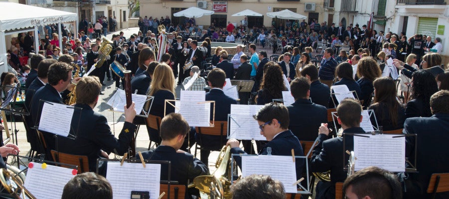 Una de las actuaciones de bandas de música provincial. Una de las actuaciones de bandas de música provincial.
