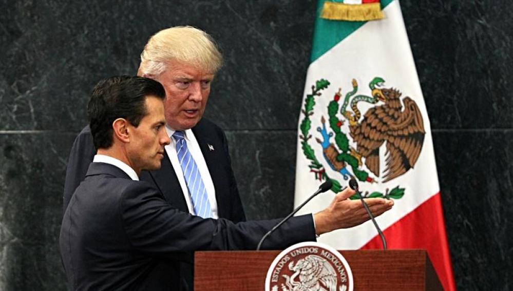 Trump y el presidente de México