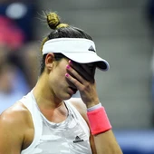 Muguruza, tras su derrota en el US Open Muguruza, tras su derrota en el US Open