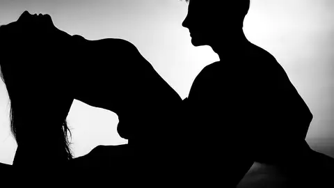 Una pareja practicando sexo Una pareja practicando sexo