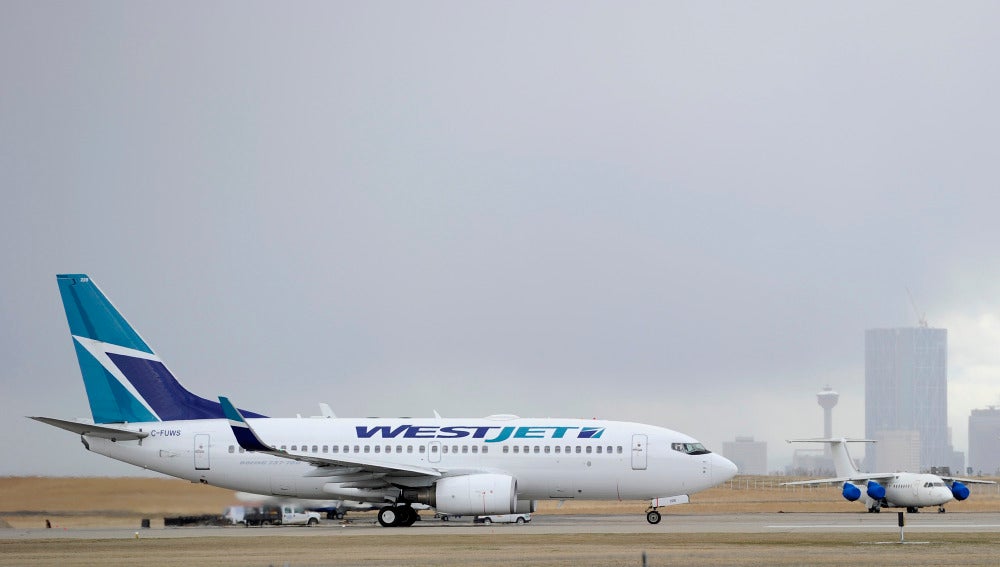 Un avión de WestJet