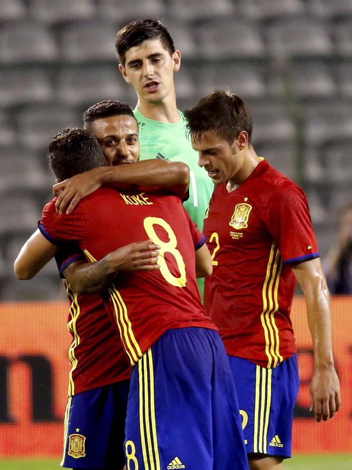 Thibaut Courtois: "España ha sido mucho mejor que nosotros" Thibaut Courtois: "España ha sido mucho mejor que nosotros"