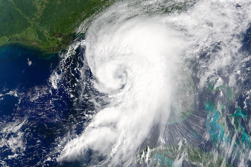El ojo del huracán Hermine toca tierra en Florida El ojo del huracán Hermine toca tierra en Florida