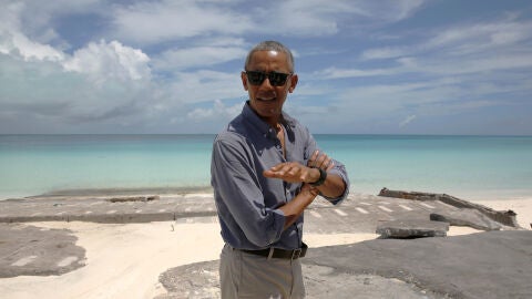  Barack Obama, durante su visita a Papahanaumokuakea.
