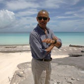 Barack Obama, durante su visita a Papahanaumokuakea.