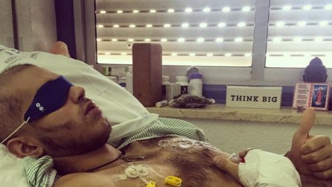 Pablo Ra&eacute;z en el hospital 