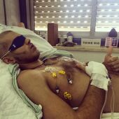 Pablo Raéz en el hospital 