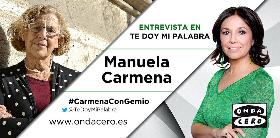 Manuela Carmena desayuna con Isabel Gemio en Te doy mi palabra Manuela Carmena desayuna con Isabel Gemio en Te doy mi palabra