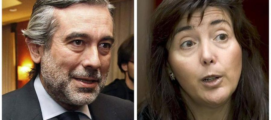 Los magistrados Enrique López y Concepción Espejel Los magistrados Enrique López y Concepción Espejel