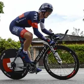 Mathias Frank, ganador de la decimoséptima etapa de la Vuelta a España Mathias Frank, ganador de la decimoséptima etapa de la Vuelta a España