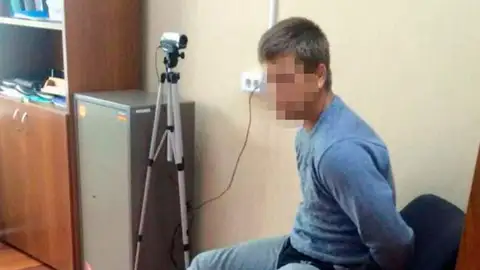 El violador tras ser detenido El violador tras ser detenido