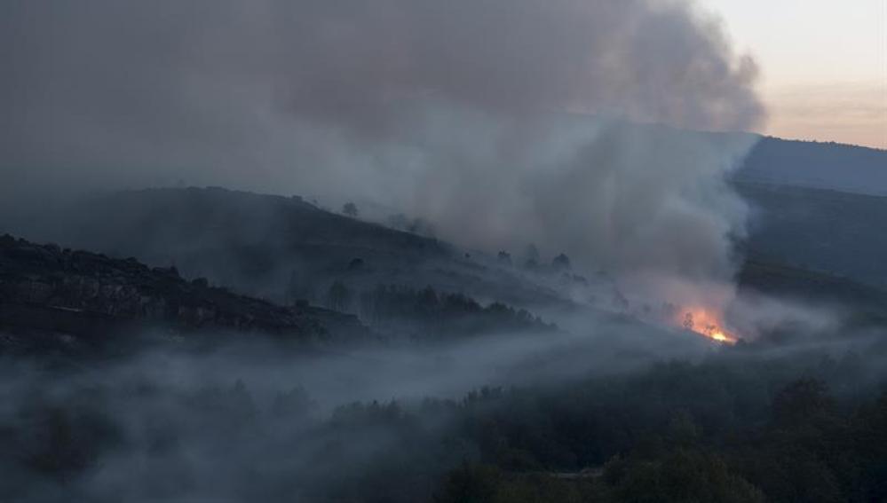 Incendio en la Sierra de Gata
