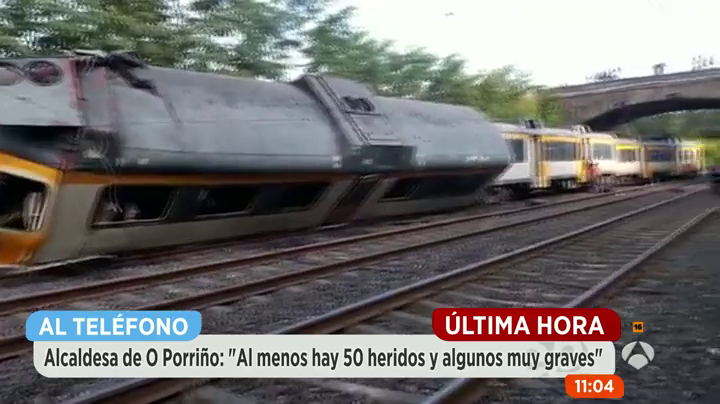 La alcaldesa de O Porriño se lamenta de las malas condiciones del tren siniestrado La alcaldesa de O Porriño se lamenta de las malas condiciones del tren siniestrado