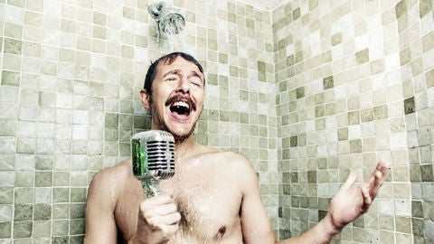 Cantar en la ducha