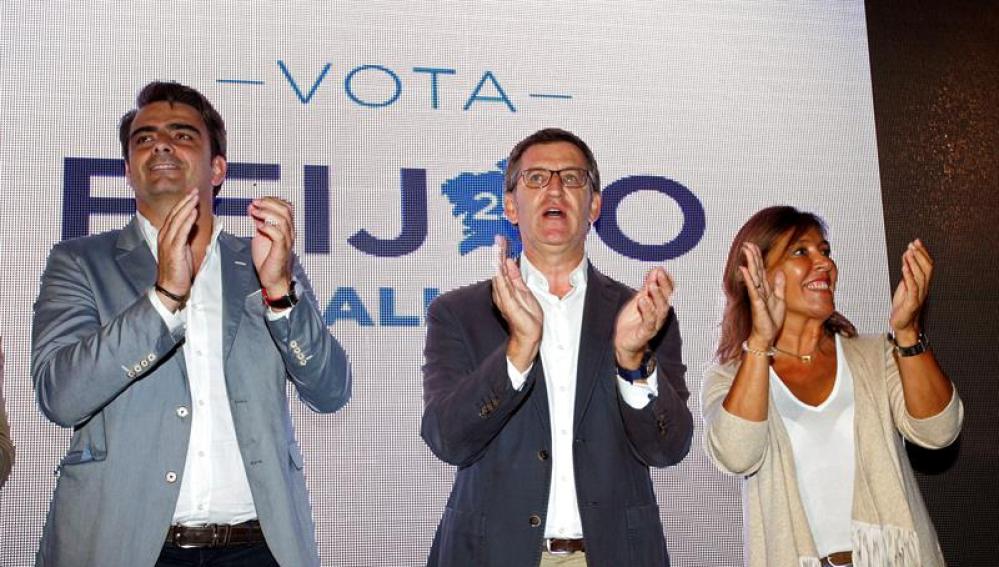 Arranca la campaña de Feijóo en Galicia.
