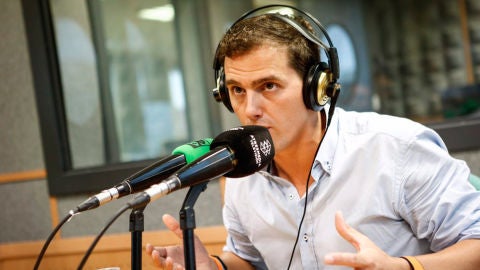 Albert Rivera durante una entrevista en Onda Cero
