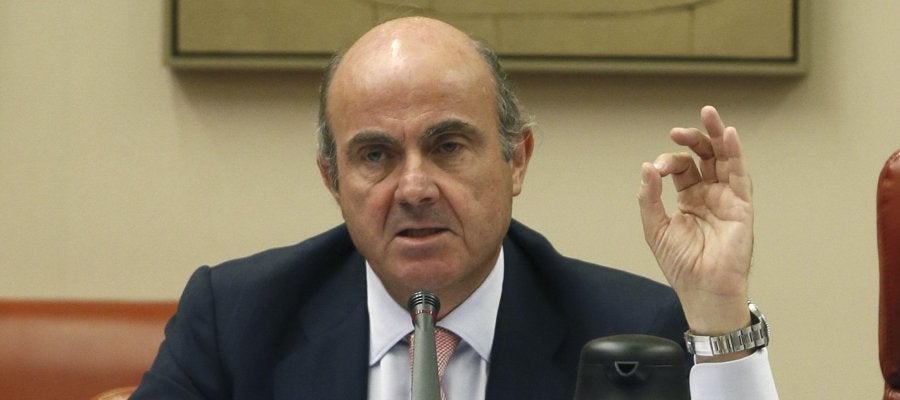 El ministro Luis de Guindos El ministro Luis de Guindos
