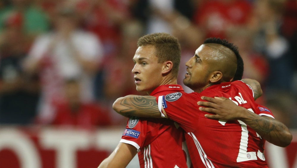 Kimmich celebra un gol con el Bayern