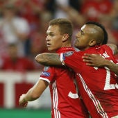 Kimmich celebra un gol con el Bayern
